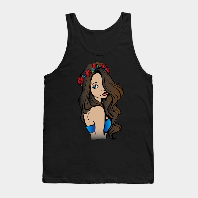 Flower Girl Tank Top by AmazingArtMandi